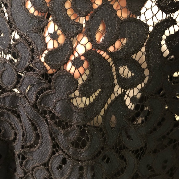 LOFT midnight blue/black lace cocktail dress - size 6 - Picture 4 of 5